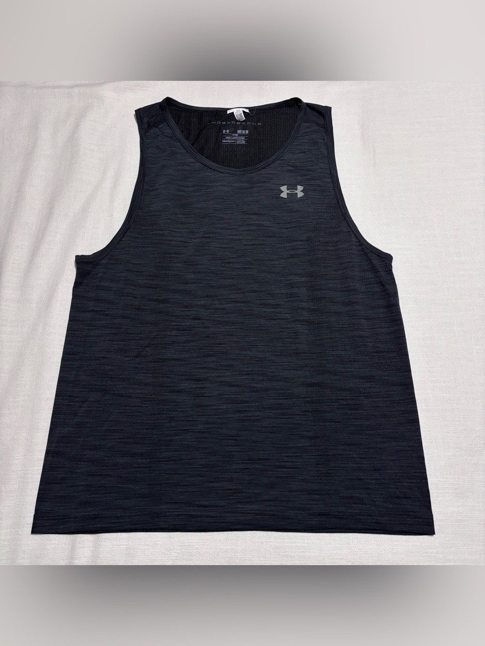 Men’s Under Armour Threadborne Seamless Tank Top | Black | Size Medium | Fitted